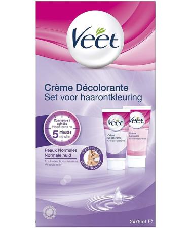 VEET Bleaching Cream for Face and Body 2 x 75 ml Bottles Pack of 2 - Buy Online on GoSupps.com