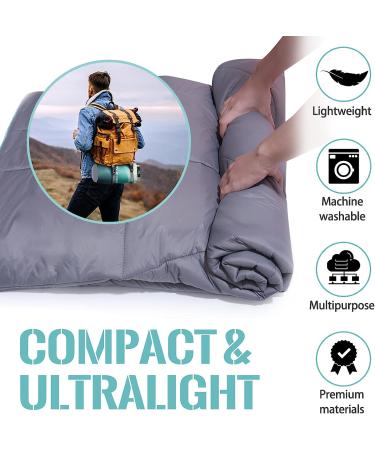Outdoor Puffy Camping Blanket - Lightweight Down Alternative - Large Ultra Warm Hammock Top Quilt - Waterproof & Portable for Traveling, Picnic, Beach & Cold Weather - Green Mountain - Buy Online on GoSupps.com
