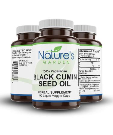 Black Cumin Seed Oil Liquid Capsules 90 VegCap - Buy Online on GoSupps.com