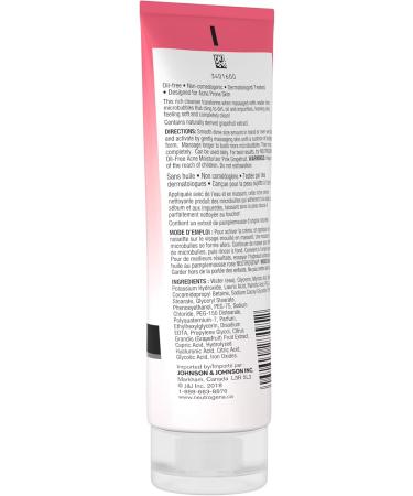 Neutrogena Pink Grapefruit Cream-to-Foam Facial Cleanser for Acne Prone Skin 100 g Cleanser (Cream-To-Foam) - Buy Online on GoSupps.com