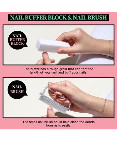Fandamei Nail Buffer & File Set | Gel Nails Manicure Kit | 100/180 Nail Files Tongs & Shaver for Perfect Pedicures - International Shipping Available - Buy Online on GoSupps.com