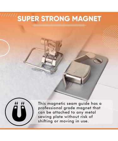 Magnetic Seam Guide for Sewing Machine - 2 Piece Anti-Slip Magnets for Straight & Circle Line Tracks - Sewing Supplies for All Skill Levels - Buy Online on GoSupps.com
