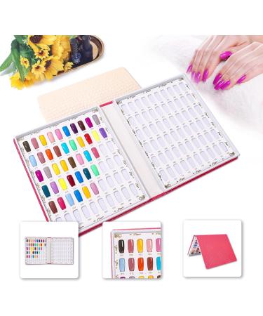 TP 120 Nail Tips Leather Cover Gel Polish Display Chart Book - Rose | Nail Art Salon Tools - Buy Online on GoSupps.com