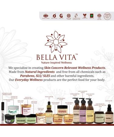 Buy Bella Vita Organic Frizzy Hair Serum | Argan Lavender & Vitamin E | 70 ml | Best for Dry & Coloured Hair - International Shipping Available - Buy Online on GoSupps.com