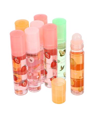 GALPADA Gloss L vres Hydratant aux Fruits 8 Pcs Transparent Incolore Nourrissant Protecteur pour Femmes Usage Quotidien Soin L vres Couleur Al atoire