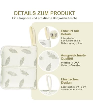 Nesritoy Baby Diaper Bag with Diaper Pad - Spacious & Compact On-the-Go Diaper Backpack in Beige (22x18cm) - Buy Online on GoSupps.com