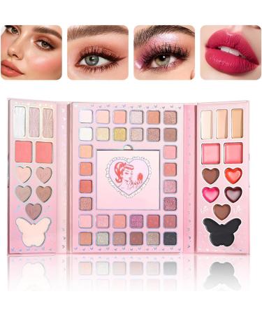 Palette de maquillage 32 fards paupi res mats et blush rouge l vres trois tons surligneur | Kit de beaut pour le visage les yeux les l vres - Buy Online on GoSupps.com