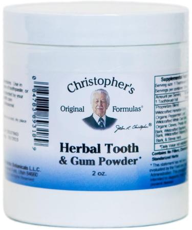Christopher's Herbal Tooth and Gum Powder 2oz (3 Pack) - Natural Oral Care Solution - Buy Online on GoSupps.com