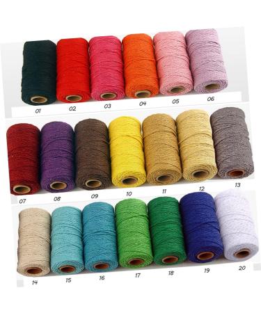 Amosfun 4 Rolle DIY Handicraft Wickelsil Macrame Accessories - Natural Cooking Yarn & Knitting Cord for Tinkering - 10x5cm - Buy Online on GoSupps.com