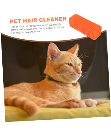 Pet Hair Brush & Remover - Effective Pet Hair Cleaner for All Pets | Orange 12.20X4.50CM | International Shipping Available - Buy Online on GoSupps.com