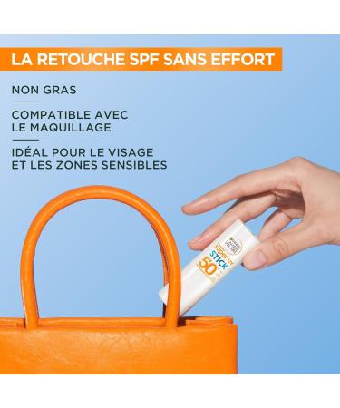  Garnier Garnier Amber Solar Super UV Stick SPF50+ 9mL - Buy Online on GoSupps.com