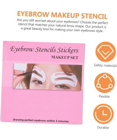 Balacoo 72pcs Eyebrow Stickers Girls Suit Brow Shaping Stencils Beauty Salon Supplies Miss Disposable Ruler - Buy Online on GoSupps.com