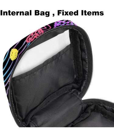 Colorful Hearts Storage Bags for Women's Bandages & Menstrual Products | Portable Tampon & Pad Holders for School & Office - Buy Online on GoSupps.com