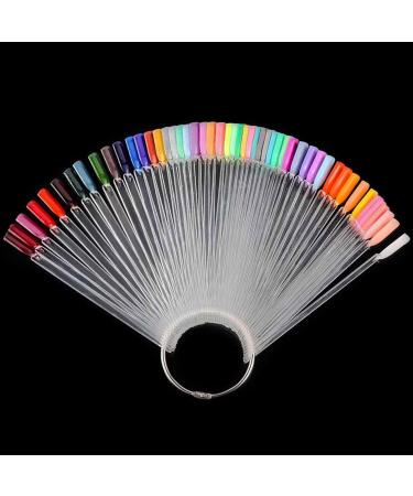 Zeonhei 150-Piece Nail Art Tip Ring Set | Transparent Nail Polish Display & Practice Tools for DIY Nail Art Salon Use and Color Application - Buy Online on GoSupps.com