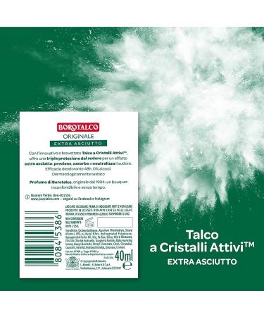  Italian Gourmet E.R. Borotalco Original Deodorant Stick 48 Hour Effect Formula with Active Crystal Talc for Triple Protection Against Sweat 0% Alcohol Deodorant 3 x 40 ml + Italian Gourmet - Buy Online on GoSupps.com