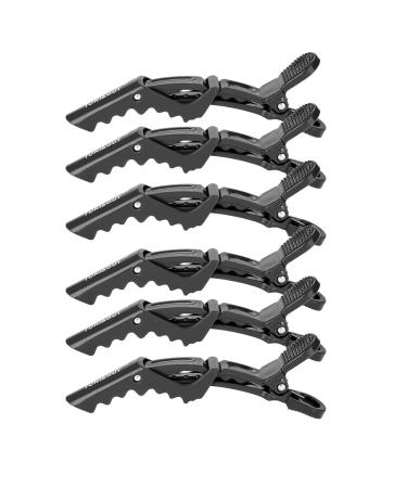 6 Professional Crocodile Hair Clips - Anti-Slip Plastic Duck Teeth Styling Clips for Hairdressing & Salon Use - International Shipping - Buy Online on GoSupps.com