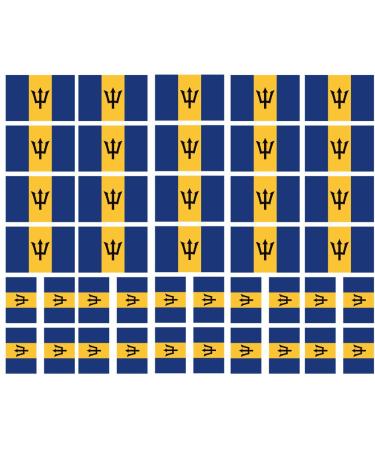 40 Tattoos: Barbados Flag  Party Favors
