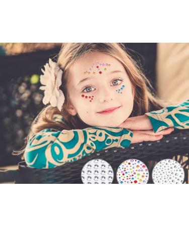 Shop Glitter Stones Self-Adhesive - Silver Rhinestones for DIY Crafts | 1396 PCS in 3/4/5/10 mm | Perfect for Face Nails & Tinker Projects - Buy Online on GoSupps.com