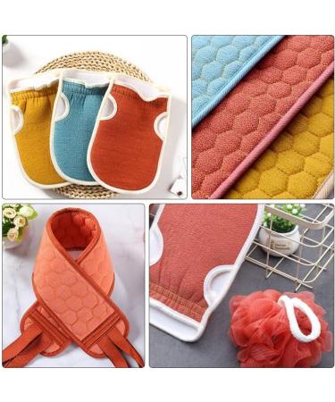 Buy Hemoton 3 Pcs Bath Back Scrubber Cloth - Exfoliating Shower Mitts & Sponges for a Luxurious Bath Experience | International Shipping Available - Buy Online on GoSupps.com