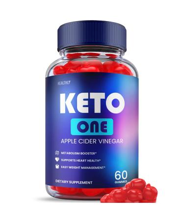 Keto One Gummies Advanced - Official Formula Vegan - Keto One Gummies Plus ACV Apple Cider Vinegar Weight Shark Loss Tank Keto One ACV Gummies Ketoone Gummy ss Vitamin B12 Avc (60 Gummies) 60.0 Servings (Pack of 1)