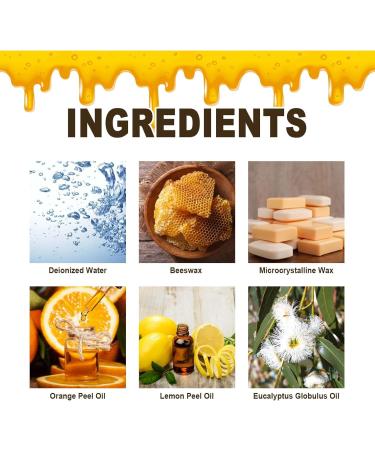 Natural Micro-Molecularized Beeswax Spray Ouhoe Beeswax Spray Furniture Polish Bees Wax Furniture Polish And Cleaner for Wood Floors and Furniture (2PCS) - Buy Online on GoSupps.com