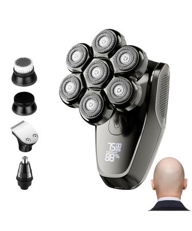 Korons Rasoir Tete Chauve Rasage pr cis pour homme lame d tachable et tanche pour un entretien complet du visage et du cr ne.