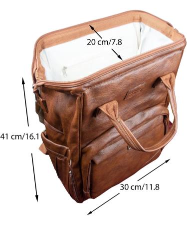 All Kids United Deluxe Baby Wrap Backpack & Diaper Bag Set - Vegan Leather with Integrated Cot Diaper Pad & Stroller Hook - Perfect Baby Gear for International Shipping - Buy Online on GoSupps.com