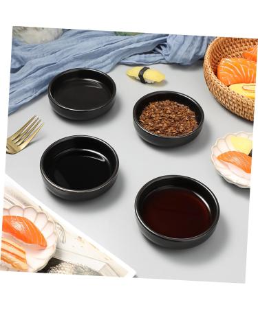 OUNONA 18 Pcs Japanese Seasoning Dish Serving Utensils I'm Wow Grilling Accessories Ceramic Dip Bowls Chafing Dishes Black Flatware Seasoning Bowl Dressing Dishes Side Dish re-usable 9X2.5CMx3pcs Blackx3pcs - Buy Online on GoSupps.com