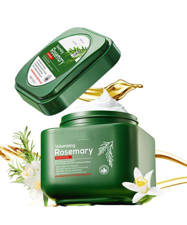 Masque volumisant pour cheveux au romarin masque capillaire pour cheveux ab m s | Soin hydratant pour cheveux secs et ab m s rend les cheveux brillants et doux facile peigner sans n uds | Grande