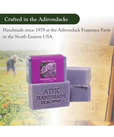 Adirondack Natural Lilac Soap Bar - 16 oz Handmade Organic Vegan Moisturizer for Dry Sensitive Skin - Perfect for Men Women & Babies - Buy Online on GoSupps.com