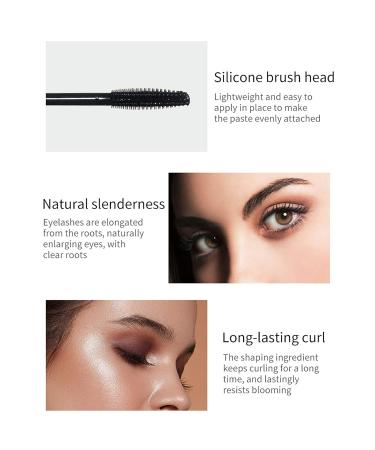 4D Silk Fiber Mascara Black Liquid Lash Extensions - Volumizing, Lasts 24 Hours, No Clump, Smudge Proof, Lengthening, Thickening, Tinted, Washable Formula - Soft Black 01, 1PC - Buy Online on GoSupps.com