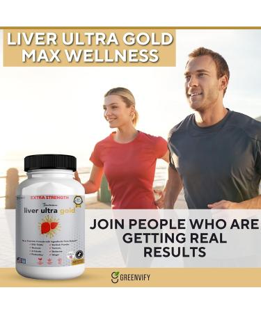 Liver Ultra Gold Extra Strength Supplement 60 Veggie Capsules Natural Liver Support with Milk Thistle Beetroot Artichoke 30 Day Supply (1) - Buy Online on GoSupps.com
