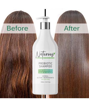 Natural After Keratin Aloe Vera Shampoo - Sulfate Paraben & Alcohol Free - Repair Damaged Hair Anti Frizz & Nourish - 51 oz Organic Herbal Formula - Buy Online on GoSupps.com