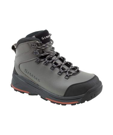 Simms Women's Freestone Wading Boots, Rubber Bottom Boots, Rubber Toe Cap 8 Gunmetal