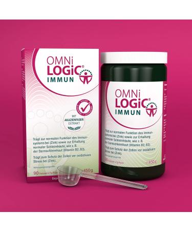 OMNi LOGiC IMMUN - 90 Portions (450g) - Vegan Gluten-Free & Lactose-Free Fiber Powder with Acacia Fiber Extract - Boost Your Immunity! - Buy Online on GoSupps.com