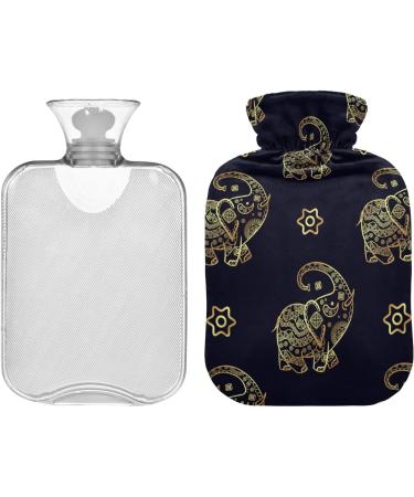 Elephant Cover Hot Water Bottle - 2L Pain Relief Bag for Headaches & Comfort | International Shipping - Buy Online on GoSupps.com