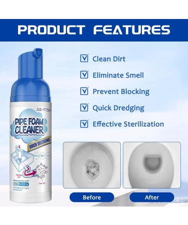 Yugou Drain Cleaner - Powerful Sink & Kitchen Foam Cleaner (2 PCS) | Safe & Effective International Shipping - Buy Online on GoSupps.com