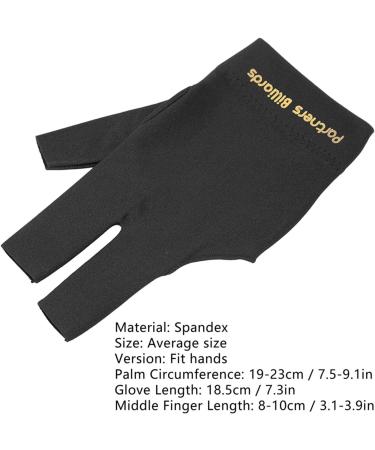 Fockety Pool Cue Gloves | Universal Durable Billiard Gloves | Breathable Right Hand Black - Shop Now! - Buy Online on GoSupps.com