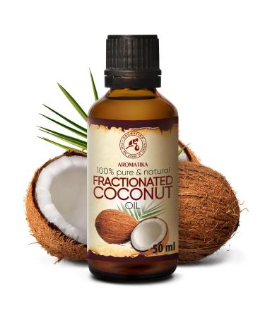 Fractionated Coconut Oil 50ml - 100% Pure & Natural Odorless Beauty Oil for Skin Hair & Massage - Best Essential Oil for Body & Facial Care - Buy Online on GoSupps.com