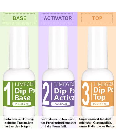 Mrcuvaryas Dipping Powder Nails Set - Pearl Chrome Nail Powder with Base Top Coat Activator & Brush | French Dip Powder Starter Kit for DIY Nail Art at Home - Perfect for Beginners - Buy Online on GoSupps.com