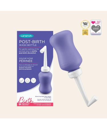 Lansinoh Post-Birth Wash Bottle 360ml | Postpartum Portable Bidet for New Mums | Essential Recovery Tool for Travel & Hospital - Buy Online on GoSupps.com