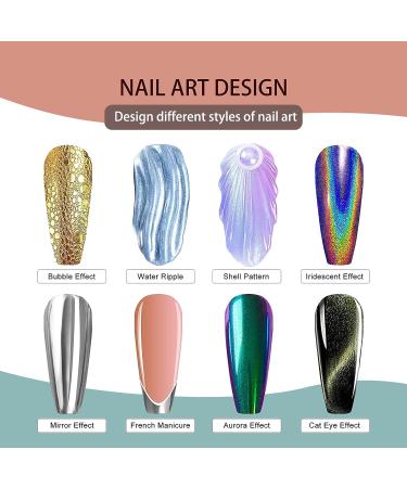 Iridescent Nail Powder Set - Mermaid Chrome Shell Multi Chrome Pigment for Manicure - Buy Online on GoSupps.com