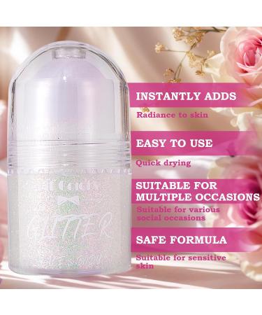  Astralong Roll-on Glitter Gel Body Face and Hair Waterproof and Long Lasting Glitter Makeup Holographic Gel with Shiny Flakes Perfect for Festivals Parties and Carnival - Buy Online on GoSupps.com