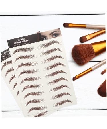 FRCOLOR 63 Sheets Waterproof Eyebrow Stickers Lady Tools Imitation Eyebrow 6d Hair-like Eyebrows Stickers 4d - Buy Online on GoSupps.com