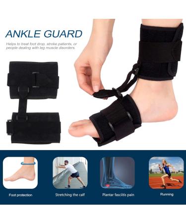 Buy Healifty Foot Drop Corrector Wrap - Elastic Splint Support for Running & Football - Cotton Sleeve Protector (Black 25x15cm) | International Shipping - Buy Online on GoSupps.com