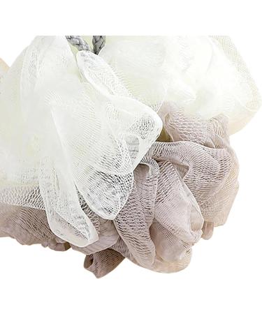 Gralara Body Puff Bath Sponge - Portable Shower Ball for Bathroom | Gray Bath Sponge for Ultimate Cleanliness - Buy Online on GoSupps.com