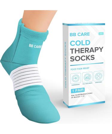 BB CARE Cold Therapy Socks - Reusable Cooling Ice Socks for Hot Feet and Foot Pain Relief - Blue Medium 9.8 Inch - Buy Online on GoSupps.com
