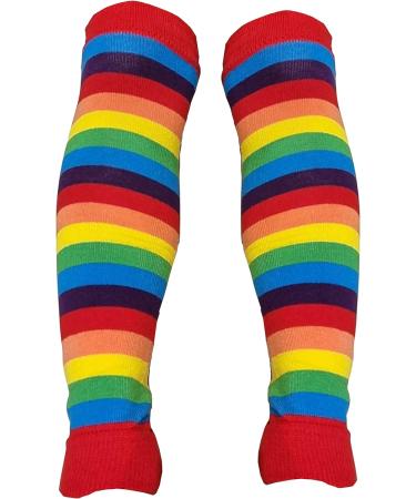 Rainbow Stripe Leg Warmers for Baby Kids Ages 6 Months to 5 Years - Red - Buy Online on GoSupps.com
