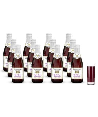 Martinelli's Sparkling Red Grape Juice, 8.4 oz. Pack of 12 Bottles | Non-Alcoholic Drink