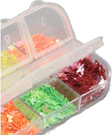 Butterfly Nail Sequins for Nail Art Nail Glitters Nail Art Sequins Variety Shapes Cute Designs Nail Art Decorations Nail Art Supplies for Diy Crafts 12 Grids 5 Boxes - Buy Online on GoSupps.com
